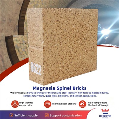 Longketer Premium Magnesia Spinel Bricks: hållbar eldfast lösning för ugnsfod...